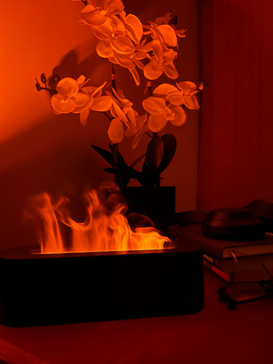 Ultra-Mist Flame Aromatherapy Diffuser & Humidifier (Black)